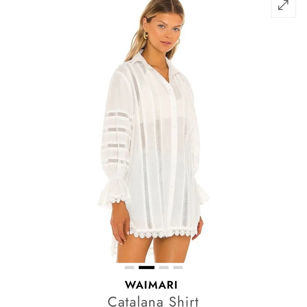 Waimari White Catalana Shirt Tunic